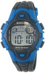 SF Digital Grey Dial Plastic Strap Unisex Watch-NS87012PP03