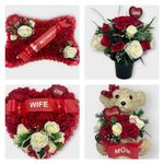 Funeral Flowers Wreath Heart Mother's day flowers Memorial Tribute Artificial tribute mum, dad, gran, nan