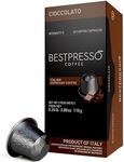 Bestpresso Coffee for Nespresso Original Machine 120 pods Certified Genuine Espresso Chocolate Blend (Medium Intensity) Pods Compatible with Nespresso Original 60 Days Satisfaction Guarantee
