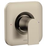 Moen Genta LX Brushed Nickel Posi-Temp Pressure-Balancing Modern Shower Lever Handle, Valve Required, T2471BN