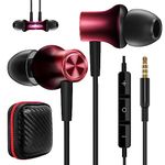 3.5mm Headphones with Mic for Samsung Galaxy A15 A03s A14 S10e A25 A23 COOYA in-Ear Wired Earbuds Bass Stereo 3.5mm Jack Earphones Magnetic for Moto G Pure/Stylus Pixel 5a 4a for iPhone 5 6 iPad 9 LG