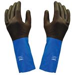 Neoprene, Chemical Resistant Gloves, Industrial Strength, Stripping and Painting Gloves, Durable & Reusable with Anti-Slip Grip - 1 Pair (X-Large)…