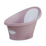 Shnuggle Newborn Baby Bath | Built in Support Bump and Soft Backrest | Suitable from Newborn | Bath Seat Support Includes Plug | Blossom