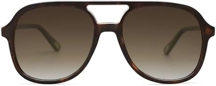 SOJOS Retro Polarized Aviator Sunglasses for Women Men Classic 70s Vintage Trendy Square Aviators SJ2174, Brown Dark Tortoise/Brown