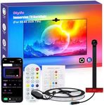 Diyife TV LED Lights, 4m TV Backlights with AR Sensor Sync to 55-60 inch TVs Screen & Music, Multiple Colors Changing RGB LED Strip Lights for TV Work with Remote, Bluetooth, Smart App Control