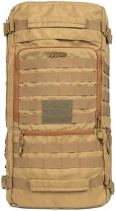 F Gear Garrison 36L, Camping Travel Hiking Range Hunting Survival Army Laptop Tourist Outdoor Trekking Molle Rucksack Backpack|Sternum strap & hip belt|Backpack or Messenger Bag (Khaki)