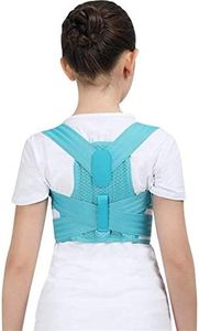 Adjustable Children Posture Corrector Back Support Belt Kids Orthopedic Corset for Kids Spine Back Lumbar Shoulder Braces Health (Color : Blue, Size : Large) (L)