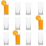 LAV 12x Clear 360ml Liberty Highball Glasses - Tall Hi Ball Glass Water Gin Juice Cocktail Drinking Glassware Tumblers Set