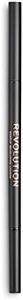 Makeup Revolution, Precise Brow Pencil, matita per sopracciglia a doppia estremità e pennello a rocchetto, punta fine, marrone scuro, 9g