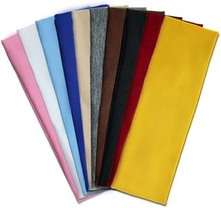 Headbands for Women - 10 Pcs Wide Elastic Headbands Sweat Wicking, Breathable & Non-Slip for Sports, Yoga Daily