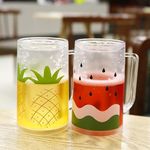 Verana Freezer Beer Mugs, Double Wall, Insulated Gel Plastic Pint Freezable Glasses, 16 oz, Clear, Chiller Frosty Cup, Frozen Ice Mug/Freezer Cups