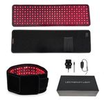 Red & Near Infrared Light Therapy Belt, 660nm and 850nm Red Light Therapy Wrap with Timer Setting, Red Light Therapy Lamp for Legs, Back, Waist, Shoulders, Neck, Portable Infrared Wrap Belt