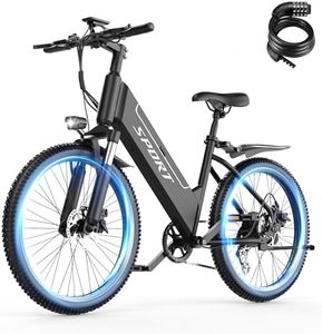 ASKGO Electric Bike for Adults, 1500W Peak Mountain Ebike with 48V 12Ah Removable Battery, Up to 25MPH 65 Miles, 26 inch Adult Electric Bicycles for Commute, City E-Bike for Adult, 7-Speed, Step-Thru
