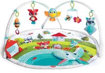 Tiny Love Dynamic Gymini, Baby Play Mat and Activity Gym with Music and Lights, Suitable from Birth, 0 Month +, 100 x 90 cm, Meadow Days