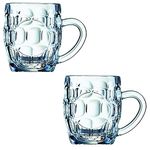 Arcoroc Britannia Set of 2 British Glass Beer Mug 10oz / 0.5 pint - 0293614