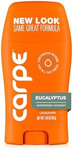 Carpe Underarm Antiperspirant and Deodorant, Clinical strength with all-natural Eucalyptus scent, Combat excessive sweating Stay fresh and dry, Great for hyperhidrosis