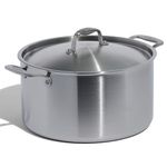 Made In Cookware - 12 Quart Stainless Steel Stock Pot with Lid - 5 Ply Stainless Clad - Professional Cookware - Made in Italy - Induction Compatible