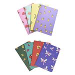 Papboo A5 Handy, Easy to carry Unruled, Plain Fruits & Cute Creature 2 Sets of 4 for doodling, Writing, Notes, Notebooks -Matte Finished - Journal Diary, Gift.(60 * 8= 480 80 GSM pages)