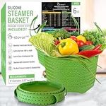 Silicone Steamer Basket for 6qt Instant Pot, Ninja Foodi, Other Pressure Cookers and Instant Pot Steamer Basket Accessories