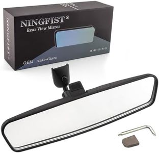 10.5" Rear view mirror Interior Universal Compatible With Chevrolet Toyota Corolla RAV4 Nissan Wrangler Jeep CJ Subaru Hyundai Kia Honda Civic Accord Mazda Ford Focus F150 Tundra Sienna and more