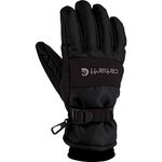 Carhartt Men's W.P. Waterproof Insulated Glove, Black, Large