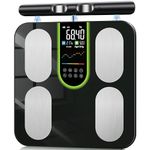 Scales for Body Weight, Digital Body Fat Scales with 8 Electrodes, 58 Body Datas Smart Scales with App, Bluetooth Full Body Composition Scale for BMI, Muscle Mass, BMR, Large LCD Display, 180kg/400lb