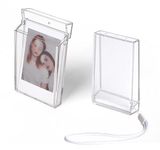 Orga'Neat Picture Holder Storage Case for Fujifilm Instax Mini 12/11/90/40/9/8/7/7+/EVO, Instant Camera Film Accessories 3 inch Photo Pouch, Travel Photo Holder Protective Case w/Wrist Lanyard -2 Set