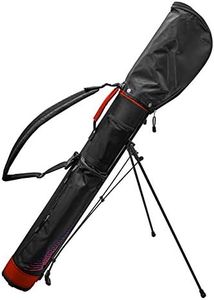 Longridge Ultra Light 5' Golf Stand Bag, Negro/Rojo