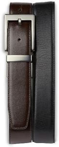 Harbor Bay by DXL Men's Big and Tall Reversible Dress Belt Black/Brown 46/48