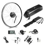 Season 26" / 27.5'' / 28'' / 700C E-Bike Conversion Kit Freewheel Rear Motor ​36V 250W / 350W with 36V13Ah Hailong Battery UK charger