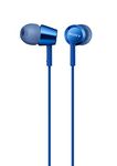 Sony MDREX155AP in-Ear Earbud Headphones/Headset with mic for Phone Call, Blue (MDR-EX155AP/L)