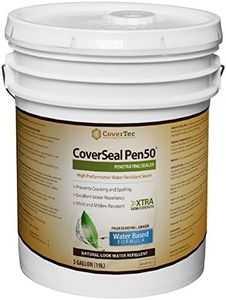 CoverTec CoverSeal PEN50 Stone, Concrete, Masonry Sealer w/Penetrating Water Based Silane Siloxane (5 Gal - Prof Grade)