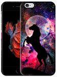 Glisten - iPhone 6 Case, iPhone 6s Case - Horse in Nebula Design Printed Cute, Slim & Sleek Plastic Hard Snap on Protective Designer Back Phone Case/Cover for iPhone 6 / iPhone 6s.