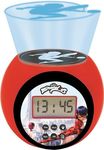 LEXIBOOK, Miraculous Ladybug Cat Noir, Projector Clock with snooze alarm function, Night light with timer, LCD screen, battery operated, Red/Black, One size