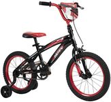 Huffy Moto X Boys 16" Bike, Ideal for Ages 4 to 6 Years Old, Moto X Accents, Adjustable Comfort, Chain Guard for Safety, Removable Training Wheels, Sleek Red and Black Frame