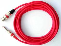 Mic Cable 6.35mm Jack Male To XLR 3PIN Female 10 Meter Cord Wire For Microphone/Guitar Cable .Red,1pc pack