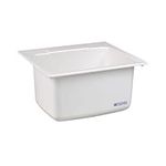 Mustee 10 Utility Sink, 22-Inch x 25-Inch, White