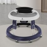 StarAndDaisy Baby Walker for 6 to 24 Months/Walker for Baby/Kids with 360° Rotational Wheels & Padded Seat, with Adjustable Height for Boys & Girls -Blue