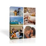 Custom Canvas Prints with Your Photo Personalized Collage Picture To Canvas Wall Art Print Your Pictures Photos on Canvas for Pet/Animal Wedding Friends Home Framed Decoration 5 Photos 12.00"x18.00"