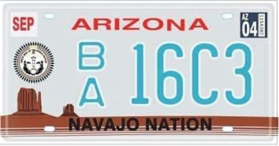 OPO 10 - Placa DE Licencia DE Coche USA - Réplica de Metal: Arizona (N4)