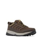 Columbia Men's Strata Trail Low Hiking Shoe, Cordovan/Golden Yellow, 12 Wide