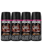 AXE Dark Temptation Deodorant Body Spray for 48-Hour odour protection, Dark Chocolate Aluminum-free Deodorant, 113g (Pack of 4)