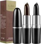 Professional Hair Color Touch Up Stick, 2pcs Black and Brown One-Time Hair dye pencil Temporary Hair Chalk Lipstick Non-toxic Hair Color Crayon Hair Color Touch-Up Pencil