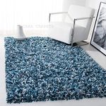 Sara Carpets can Change The Floor Solid shag Carpets and Rugs, Fluffy Carpet Collection with 2 inch Thickness 8 x 10 feet (240X300 Cm) Color Multi