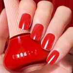 DouborQ Red Nail Polish Long-lasting Nail Art Varnish (01)