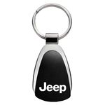 Jeep Black Tear Drop Key Chain