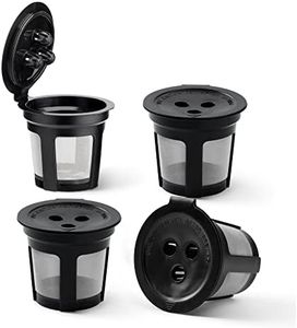 Reusable K Cups Coffee Pods for Ninja Dual Brew Coffee Maker - Refillable Coffee Accessories Compatible with Ninja CFP301 CFP201 DualBrew Pro Coffee Makers (4pack）