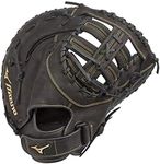 Mizuno GXF50FP MVP Prime Fastpitch Softball First Base Mitts, 13", Right Hand Throw, Worn on Left Hand, Black