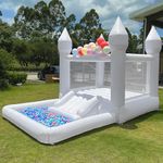 Inflatable White Bounce House Profe