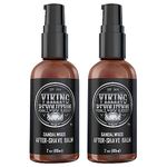 Luxury After-Shave Balm for Men - Premium After-Shave Lotion - Soothes and Moisturizes Face After Shaving - Eliminates Razor Burn for A Silky Smooth Finish - Sandalwood Scent (2 Pack)